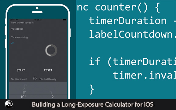 دانلود فیلم آموزشی Building a Long-Exposure Calculator for iOS