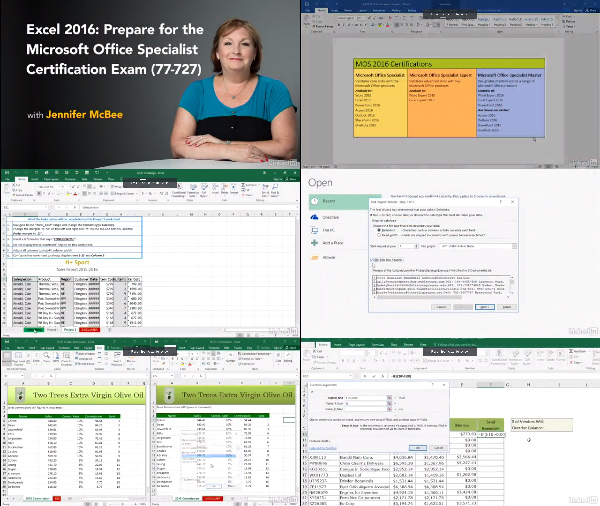 Cert Prep: Excel 2016 Microsoft Office Specialist 77-727 center