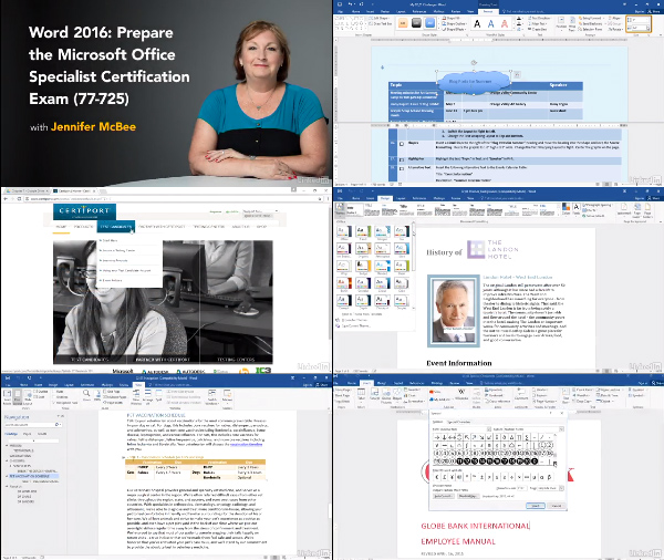 Cert Prep: Word 2016 Microsoft Office Specialist 77-725 center