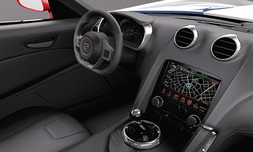 Dodge Viper GTS-R 2013 Race car 3D Model center