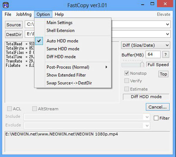 download the new FastCopy 5.2