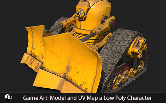 دانلود فیلم آموزشی Game Art: Model and UV Map a Low Poly Character