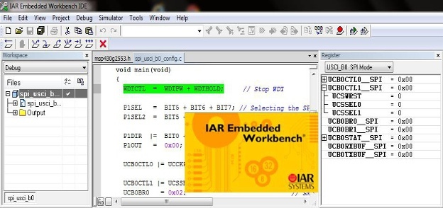 IAR Embedded Workbench centerr.