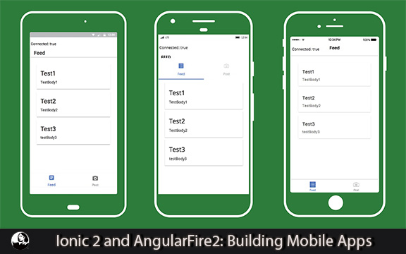 دانلود فیلم آموزشی Ionic 2 and AngularFire2: Building Mobile Apps
