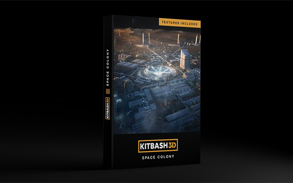 دانلود مدل سه بعدی پایگاه فضایی Kitbash3D – Space Colony