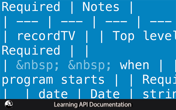 دانلود فیلم آموزشی Learning API Documentation