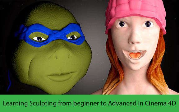 دانلود فیلم آموزشی Learning Sculpting from beginner to Advanced in Cinema 4D