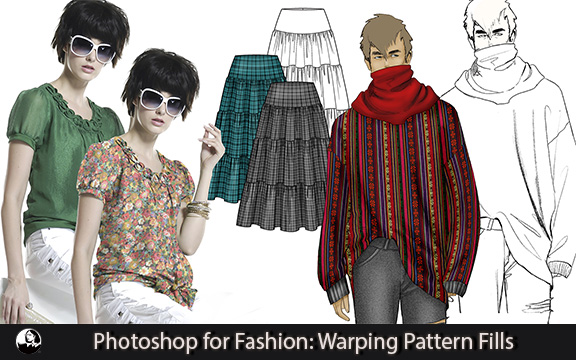 دانلود فیلم آموزشی Photoshop for Fashion: Warping Pattern Fills