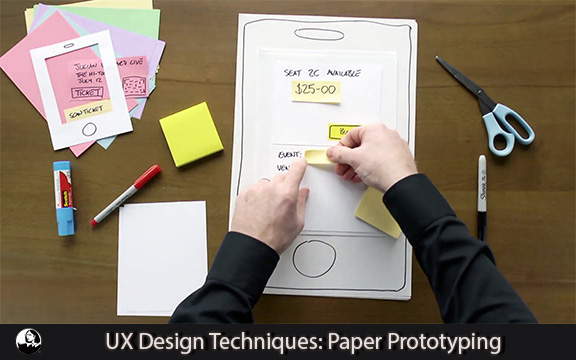 دانلود فیلم آموزشی UX Design Techniques: Paper Prototyping