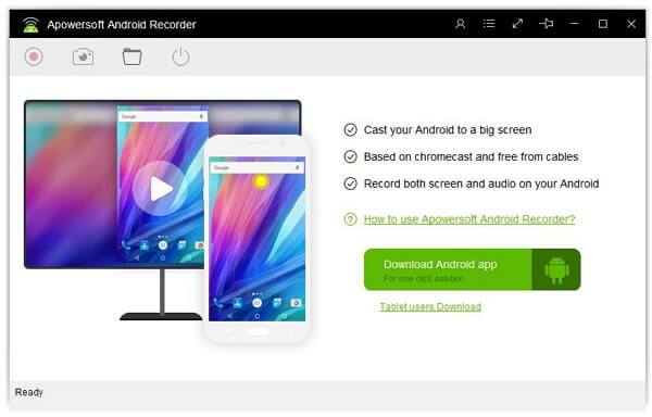 Apowersoft Android Recorder center