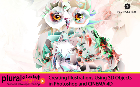 دانلود فیلم آموزشی Creating Illustrations Using 3D Objects in Photoshop and CINEMA 4D