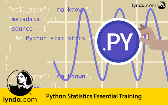 دانلود فیلم آموزشی Python Statistics Essential Training از Lynda