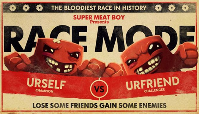 دانلود بازی کامپیوتر Super Meat Boy Race Mode Edition نسخه TiNYiSO
