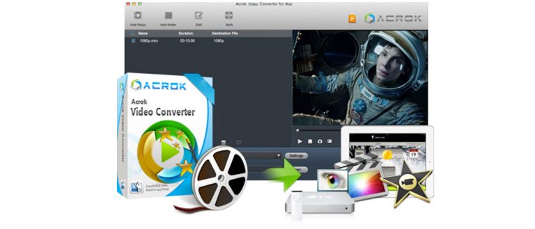 acrok video converter blu ray to dvd