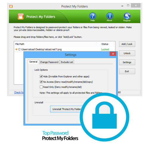 دانلود نرم افزار Top Password Protect My Folders v1.90 – win