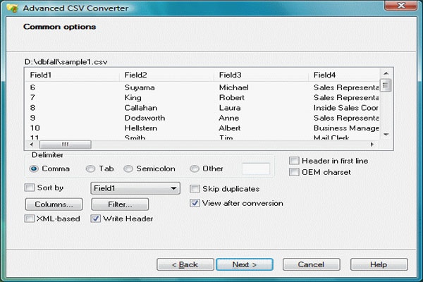 Advanced CSV Converter 7.45 download the new version