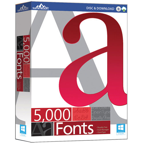دانلود نرم افزار Summitsoft 5000 Fonts v1.0.0 – win