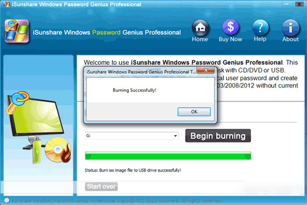 isunshare windows password genius advanced.