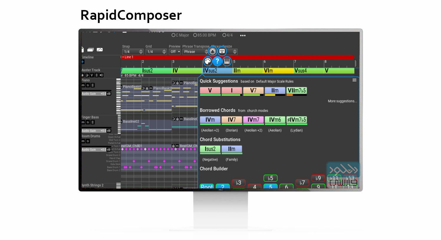 rapidcomposer add bars