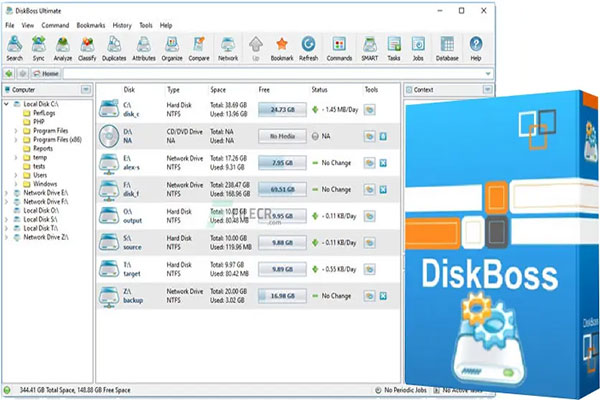 دانلود نرم افزار DiskBoss v14.3.12 تجزیه و تحلیل هارد دیسک