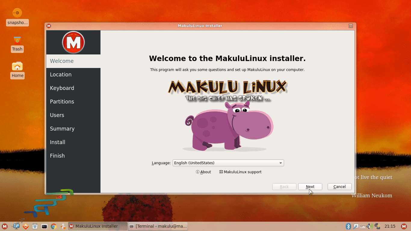دانلود سیستم عامل Makululu LinDoz  2018.10.12