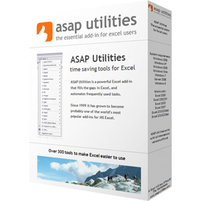 دانلود نرم افزار ASAP Utilities for Excel 7.9.1 برای ویندوز