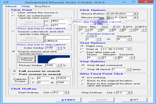 advance mouse auto clicker 4.0