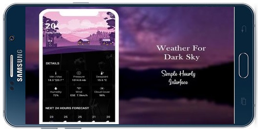 دانلود نرم افزار اندروید Dark Sky Hyperlocal Weather v2.7.0 Premium