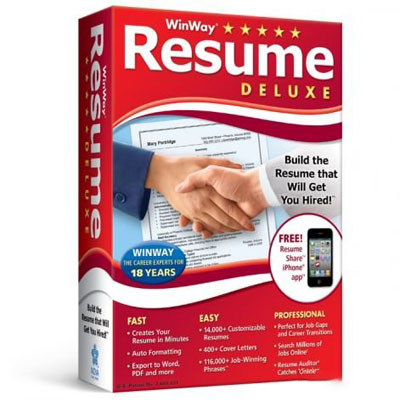 دانلود نرم افزار WinWay Resume Deluxe v14.00.016
