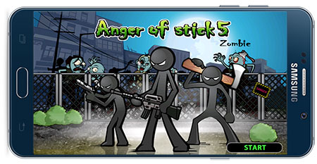 Anger of stick 5 : zombie v1.1.7 خشم مرد چوبی 5 نسخه اندروید