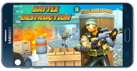 دانلود بازی اندروید Creative Battle: Firing Destruction Battlegrounds
