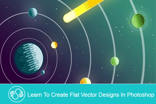آموزش Learn To Create Flat Vector Designs In Photoshop