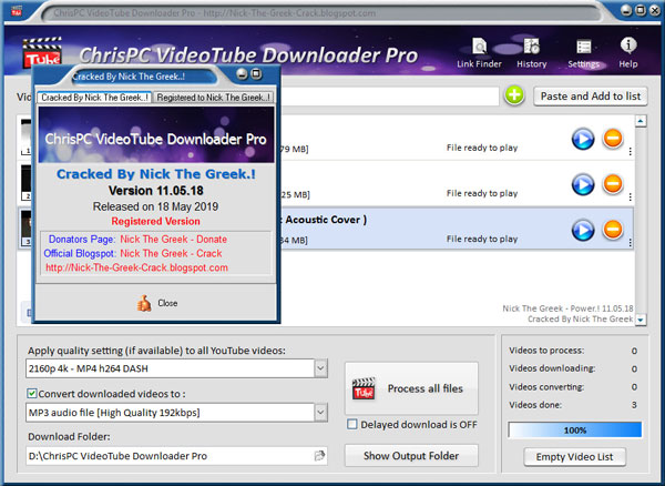 free instals ChrisPC VideoTube Downloader Pro 14.23.0923