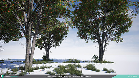 دانلود فیلم آموزشی Game-Ready Tree Creation from Maya to Unreal