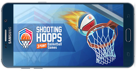 دانلود بازی پرتاپ توپ درون حلقه Shooting Hoops v4.92 برای اندروید