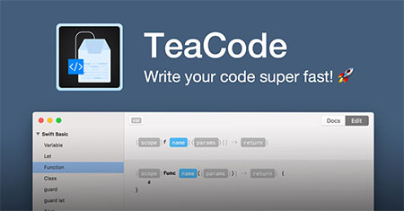 دانلود نرم افزار TeaCode v1.0.1 – Mac