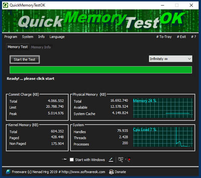 QuickMemoryTestOK 4.67 instal the new version for ios