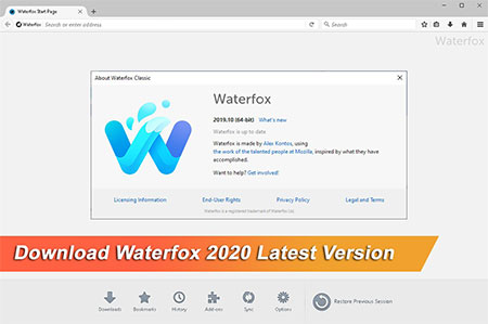 دانلود مرورگر Waterfox Classic v2021.01.1 نسخه ویندوز