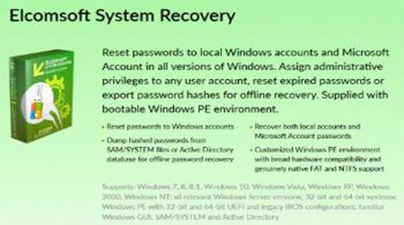 دانلود نرم افزار Elcomsoft System Recovery v7.2.628 ویندوز