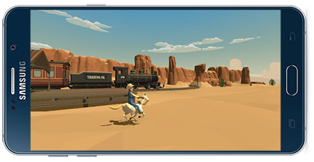 دانلود بازی اندروید Cowboy Flip 3D v12 همراه با مود