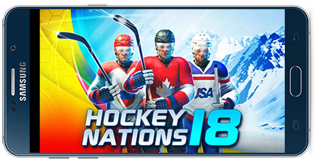 دانلود بازی اندروید هاکی روی یخ Hockey Nations 18 v1.6.5