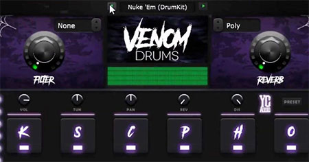 دانلود مجموعه نرم افزار YC Audio Venom Drums 2020