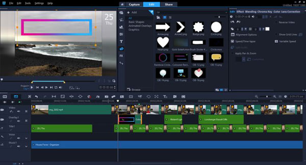 corel videostudio screen capture format