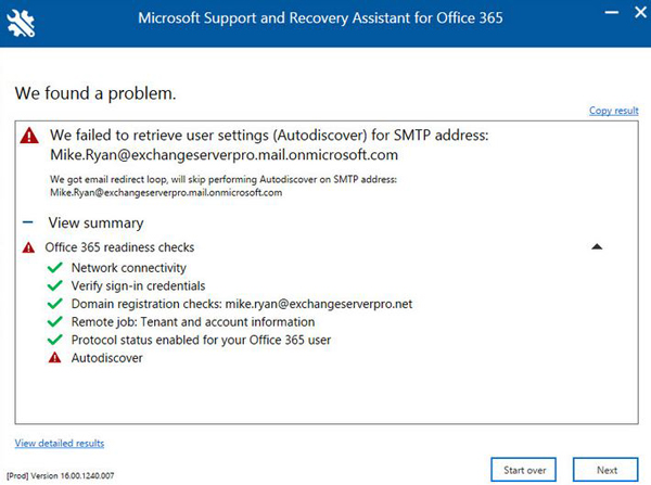 Microsoft Support and Recovery Assistant 17.01.0268.015 instaling