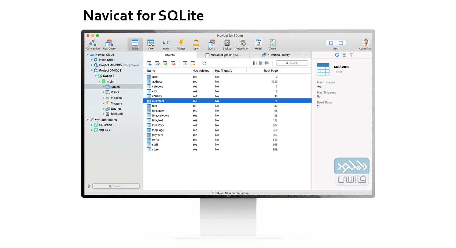 دانلود نرم افزار نویکت Navicat for SQLite v15.0.23