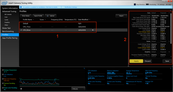 instal the new Intel Extreme Tuning Utility 7.12.0.29