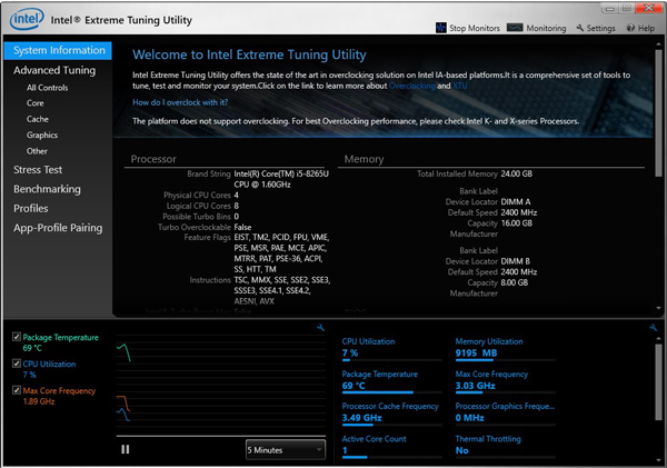 intel extreme tuning utility compatibility