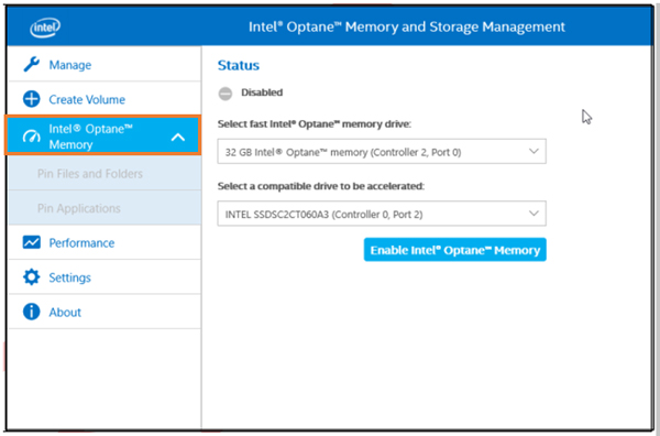 Intel memory and storage tool что это