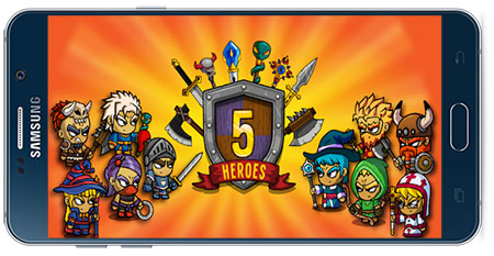 دانلود بازی اندروید Five Heroes: The King’s War v3.1.7