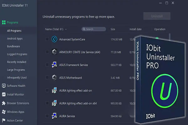 دانلود نرم افزار IObit Uninstaller Pro v13.4.0.2 حذف کامل برنامه ها